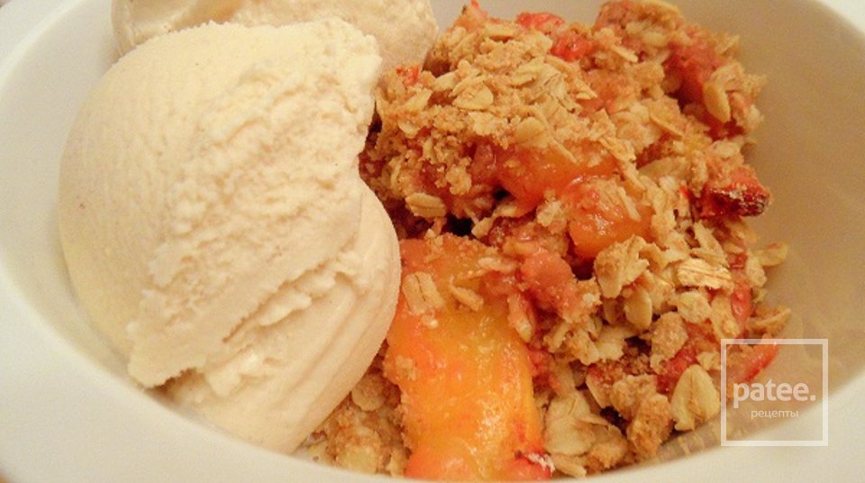 Хрустящий десерт с манго и клубники - Шаг 4