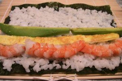 Суши и грибы по-японски - приготовление