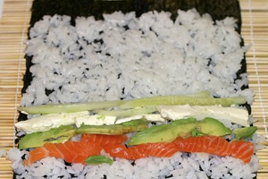 Суши и грибы по-японски - приготовление