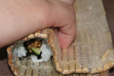 Суши и грибы по-японски - приготовление