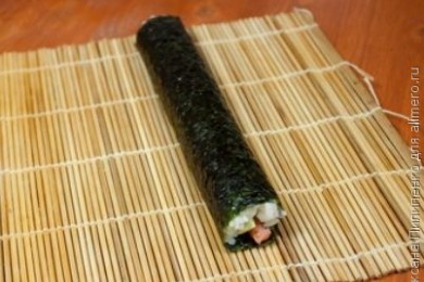 Суши и грибы по-японски - приготовление