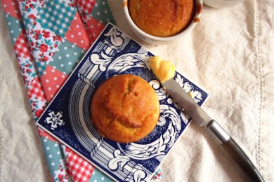 Кукурузный хлебец с синим сыром - приготовление