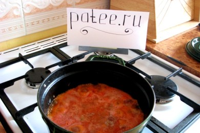 Томатный суп с индейкой - приготовление