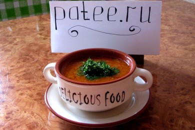 Томатный суп с индейкой - приготовление