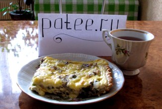 Лоранский пирог (киш) с курицей и грибами