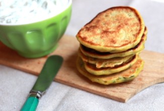 Мятные оладьи с бобами