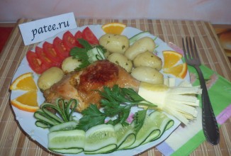 Куриные окорочка с апельсином