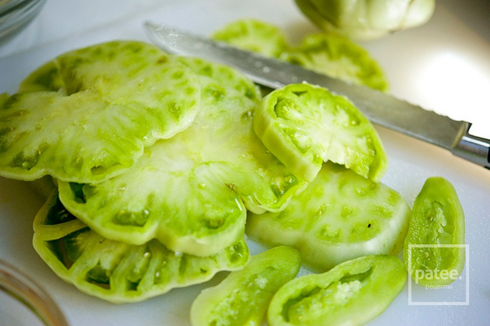 Зеленые жареные помидоры - Шаг 3