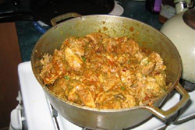 Утка по-домашнему с карри - приготовление