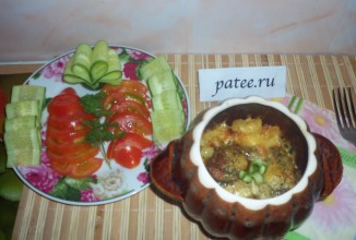 Горшочки с рыбой и картофелем