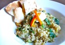 Острая киноа с апельсином и авокадо