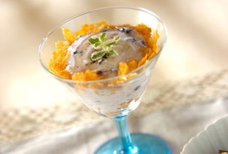 Парфе из черники с йогуртом