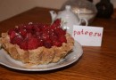 Творожный тарт с малиной