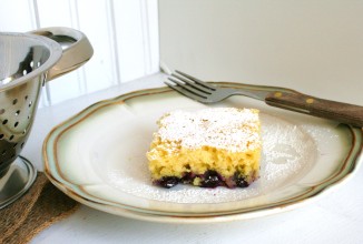 Торт из рикотты с черникой и лимоном