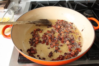 Спагетти а-ля карбонара - приготовление