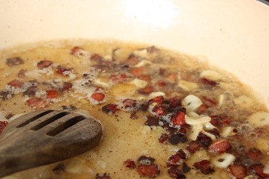 Спагетти а-ля карбонара - приготовление