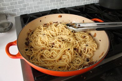 Спагетти а-ля карбонара - приготовление