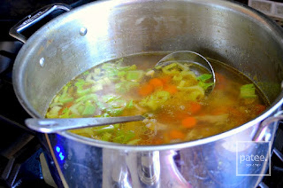Куриный бульон с сыром - Шаг 1