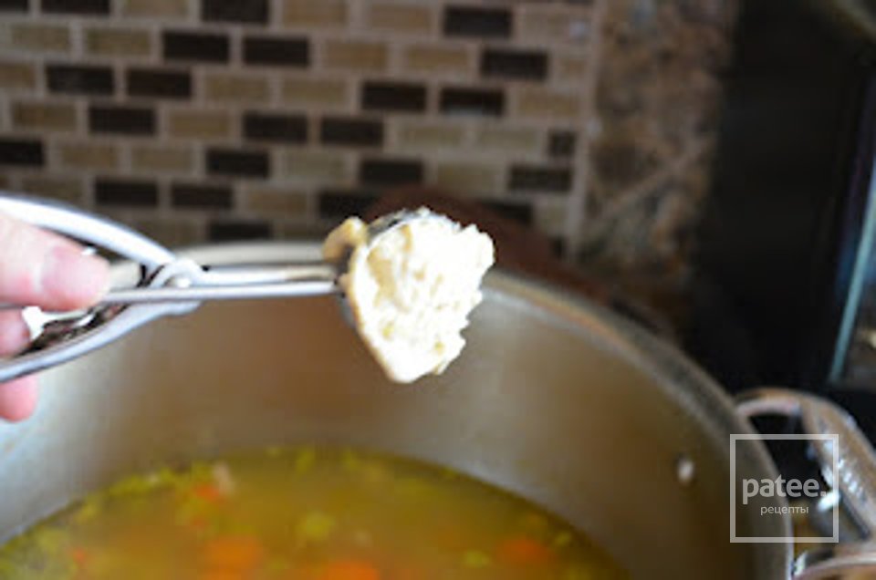 Куриный бульон с сыром - Шаг 3