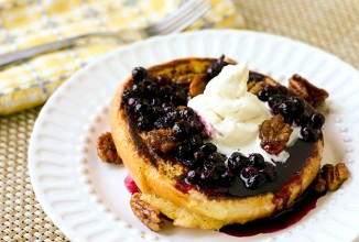 Французские тосты с черникой и маскарпоне