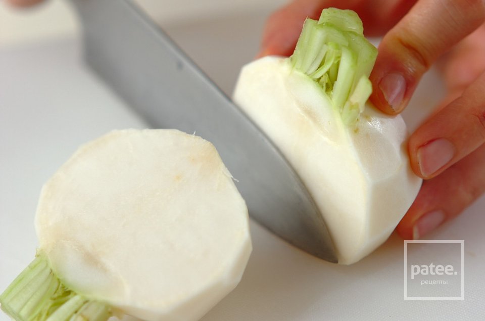 Роллы из говядины с вареной репой - Шаг 1