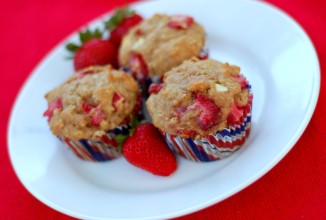 Клубничные кексы