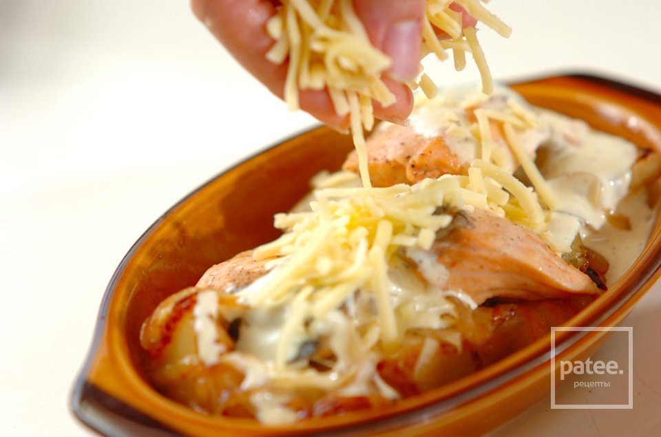 Запеканка из лосося с картофелем - Шаг 4