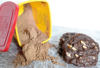 Тянучие шоколадные печенья