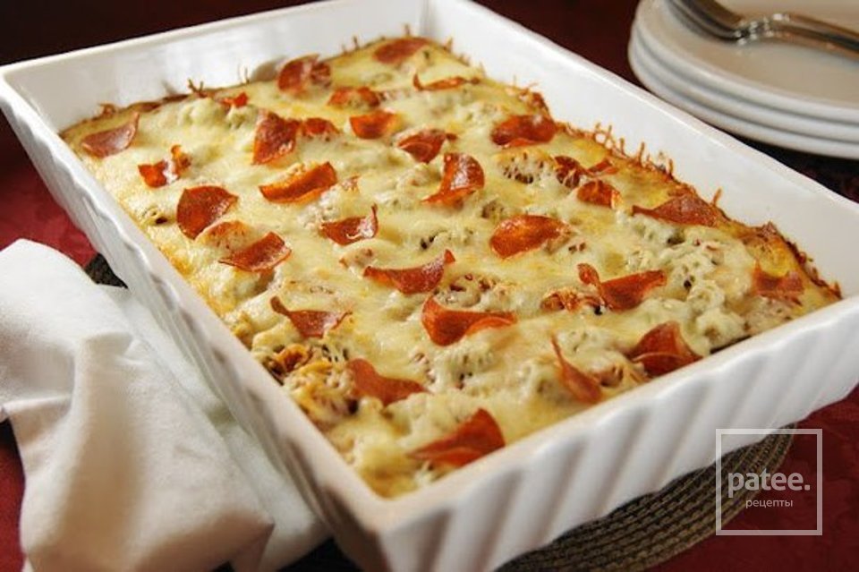 Запеченная пицца-спагетти - Шаг 4