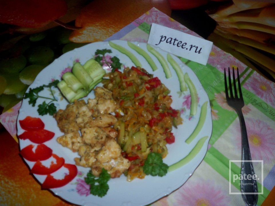 Куриная грудка с овощами - Шаг 6
