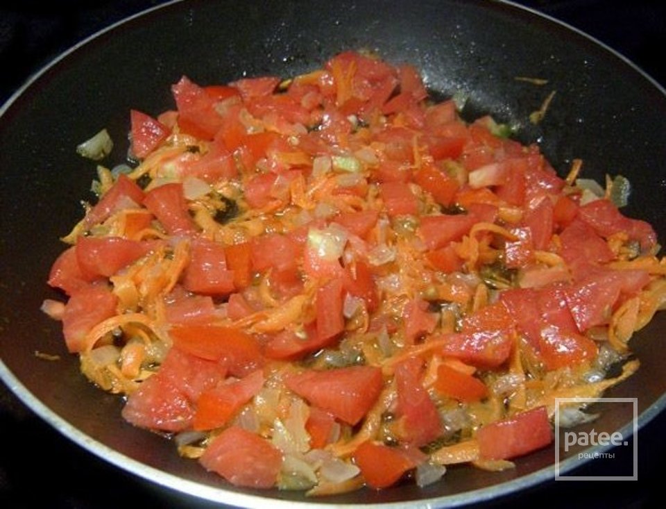 Запеканка с овощами,омлетом и спагетти - Шаг 5