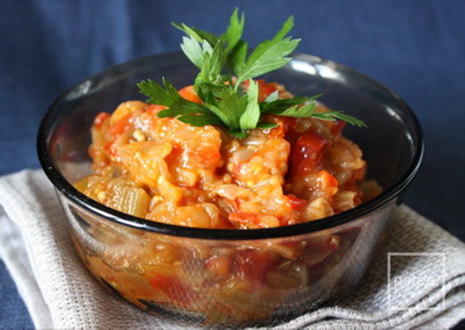 Баклажанная икра с яблоками - Шаг 5