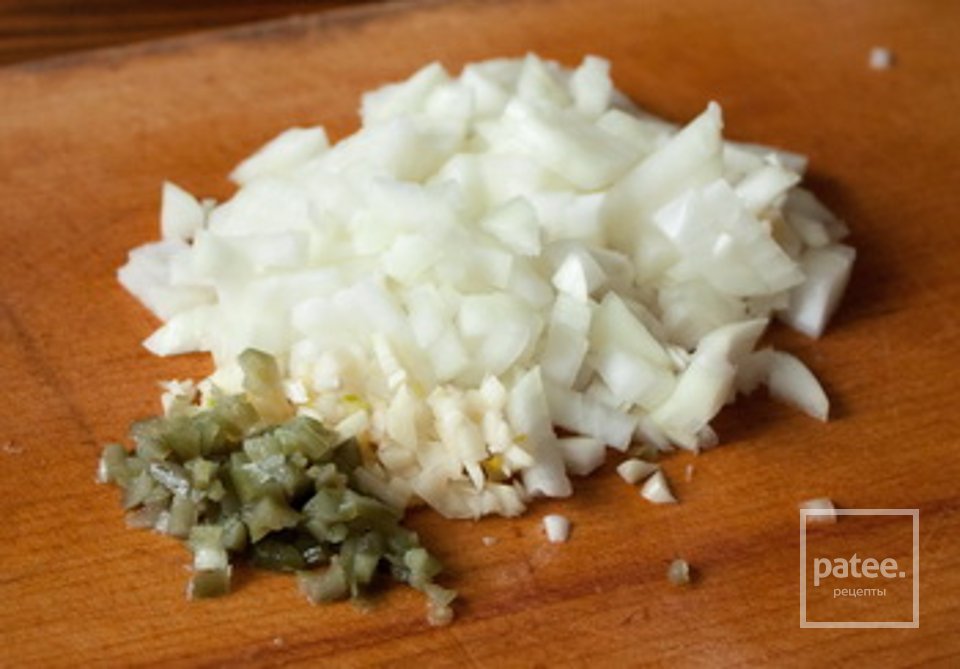 Рубана курица с грибами и рисом - Шаг 2