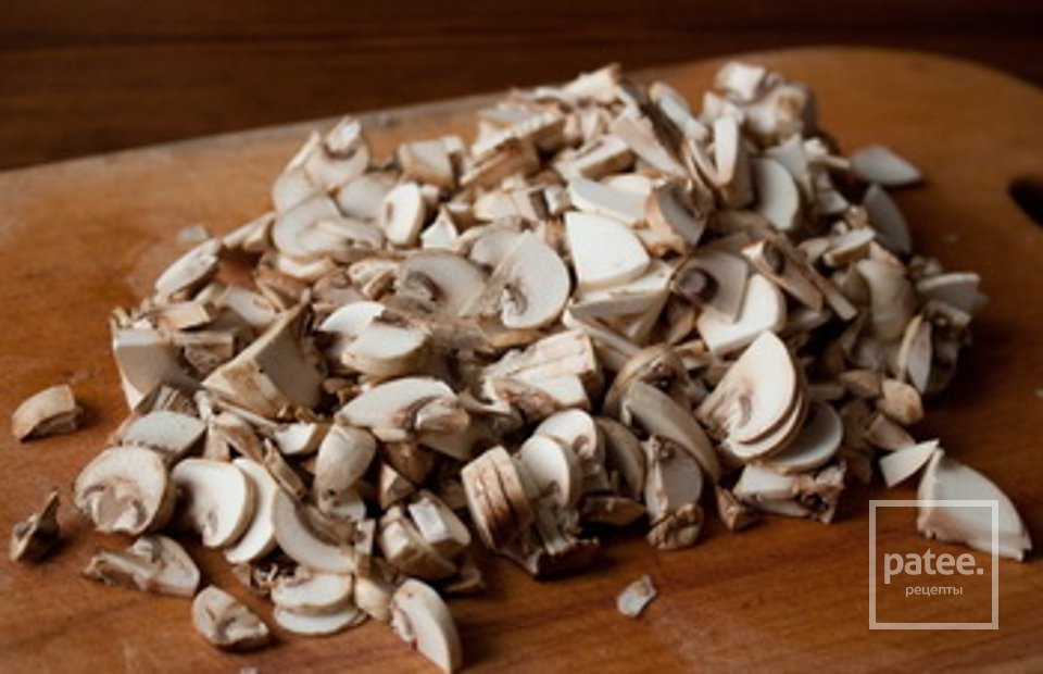 Рубана курица с грибами и рисом - Шаг 3