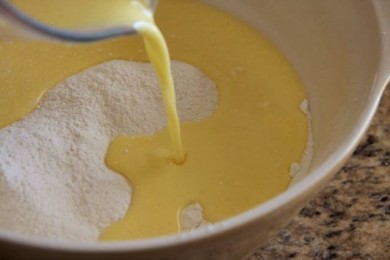 Хлеб с беконом и кукурузой - приготовление