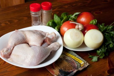 Чахохбили из курицы - приготовление