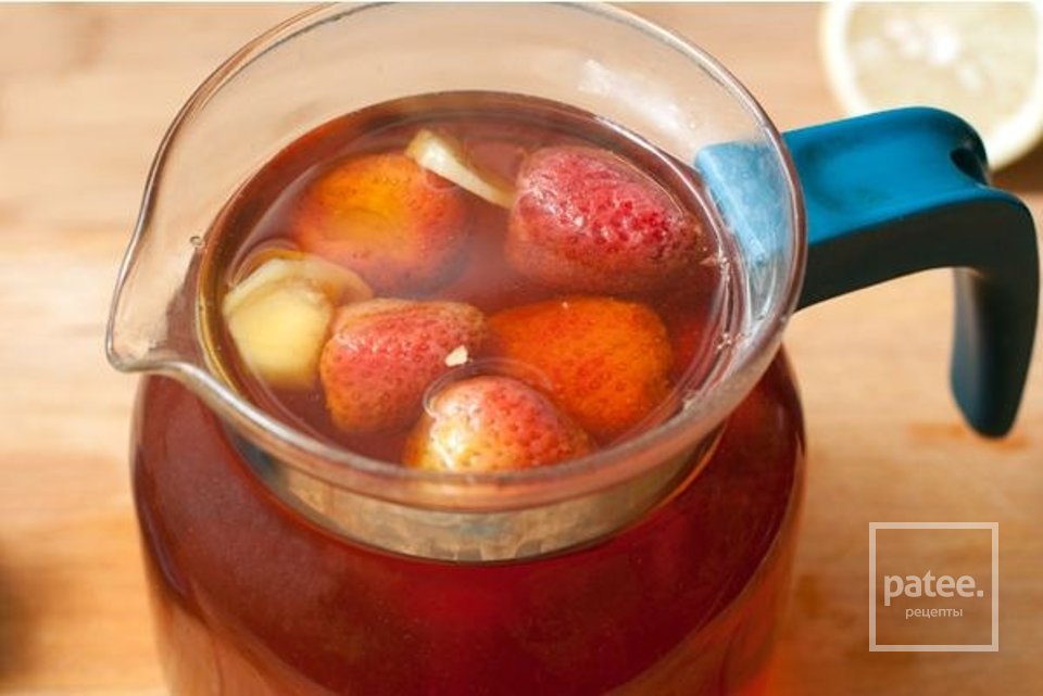 Имбирный чай с клубникой - Шаг 3