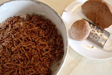 Тертый чизкейк - приготовление