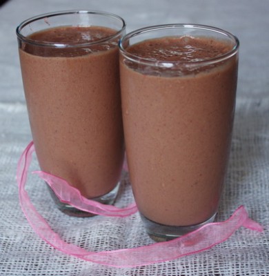 Клубнично-шоколадный шейк - Шаг 4