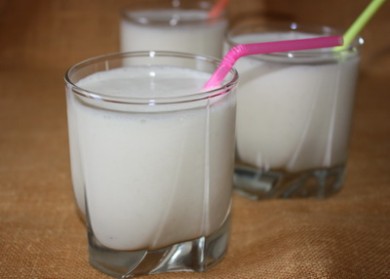 Рецепт Банановый коктейль с коньяком.