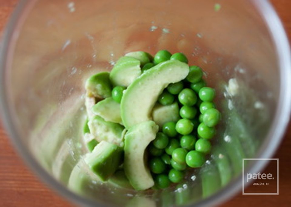 Паштет из зеленого горошка и авокадо с мятой - Шаг 2