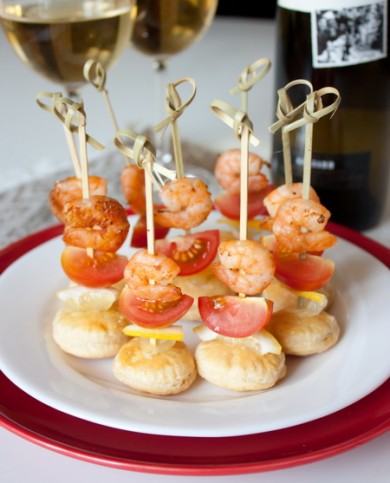 Канапе из креветок с помидорками черри - Шаг 4