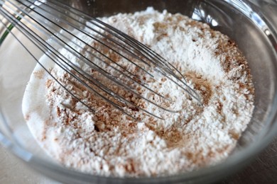 Пончик с яблоками - приготовление