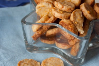 Коктейльное сырное печенье - приготовление