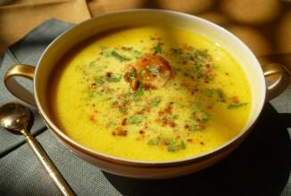 Чесночный крем-суп