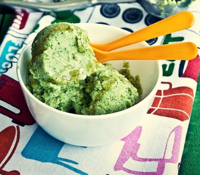 Рецепт Зеленое мороженое
