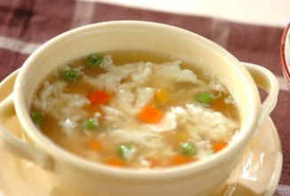 Овощной суп с белком