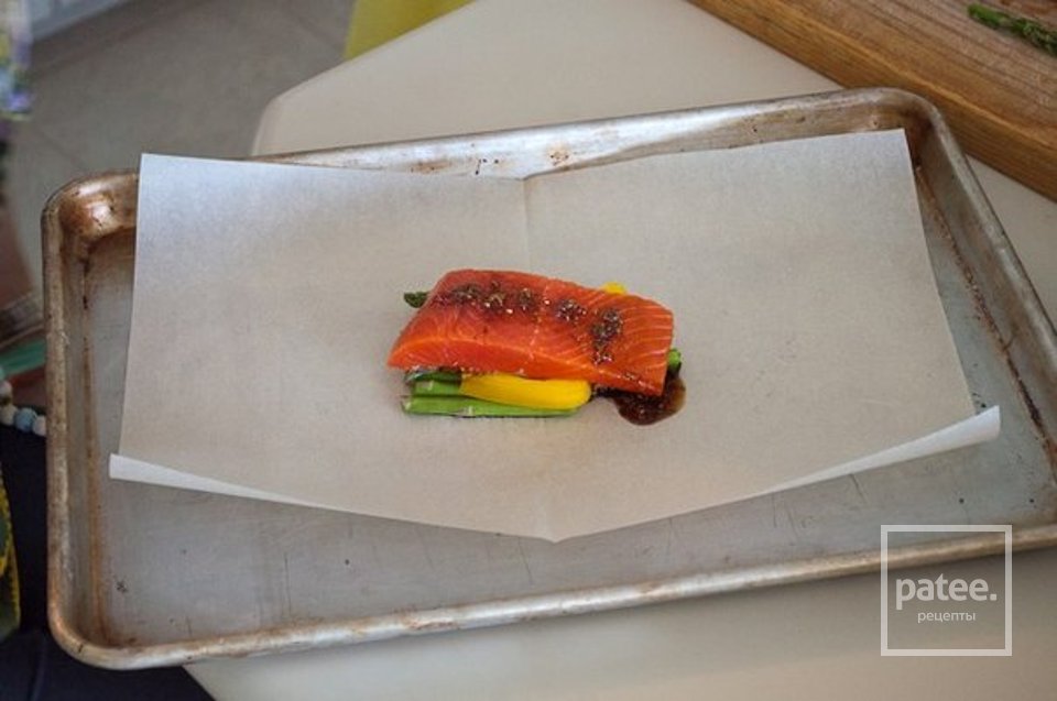 Апельсиново-имбирный лосось в пергаменте - Шаг 2