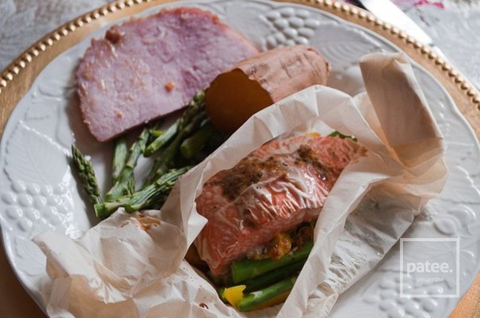 Апельсиново-имбирный лосось в пергаменте - Шаг 4