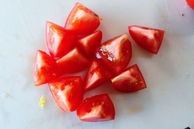 Греческий салат - приготовление